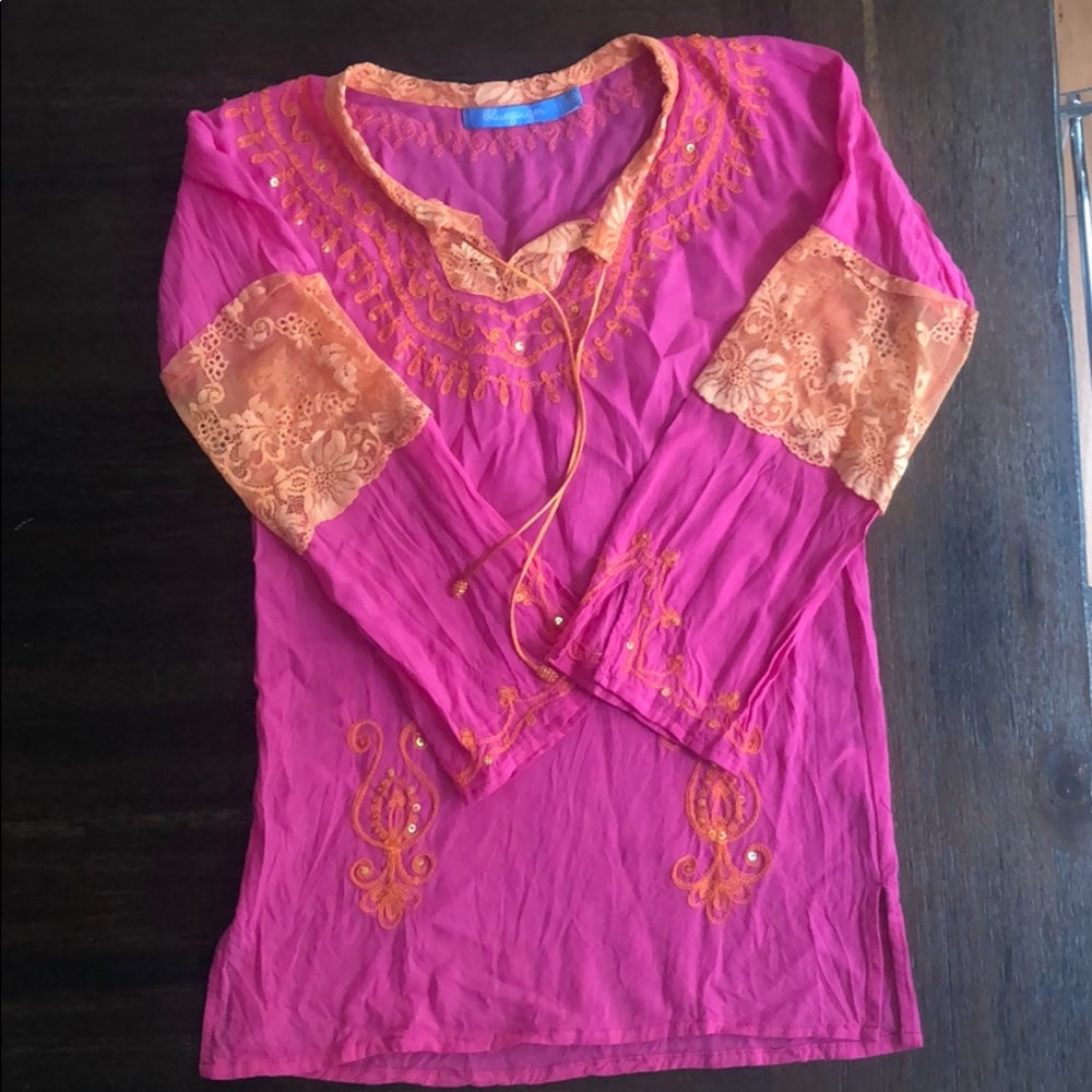 Blue Ginger girls top
